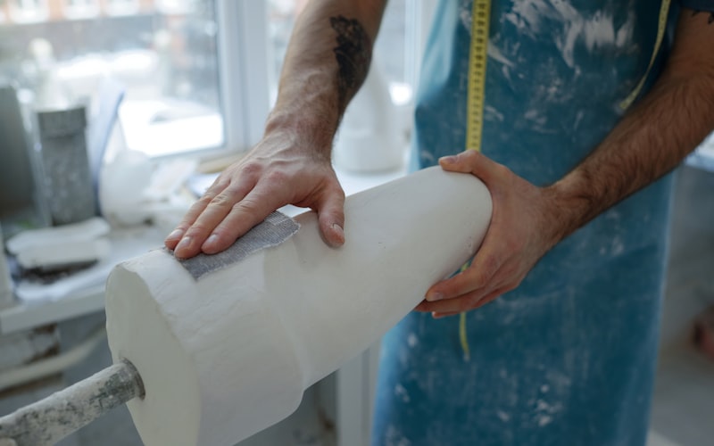 Interior of a toilet tank showing the flapper, fill valve, and float mechanism