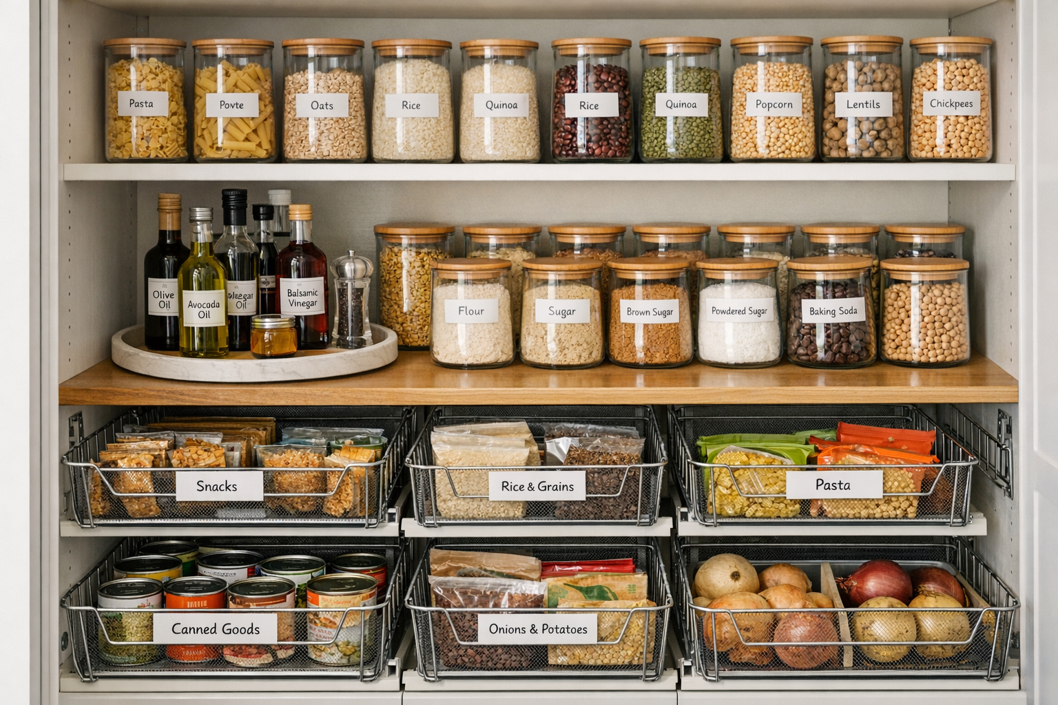How to Organize Deep Pantry Shelves Without Wasting Food