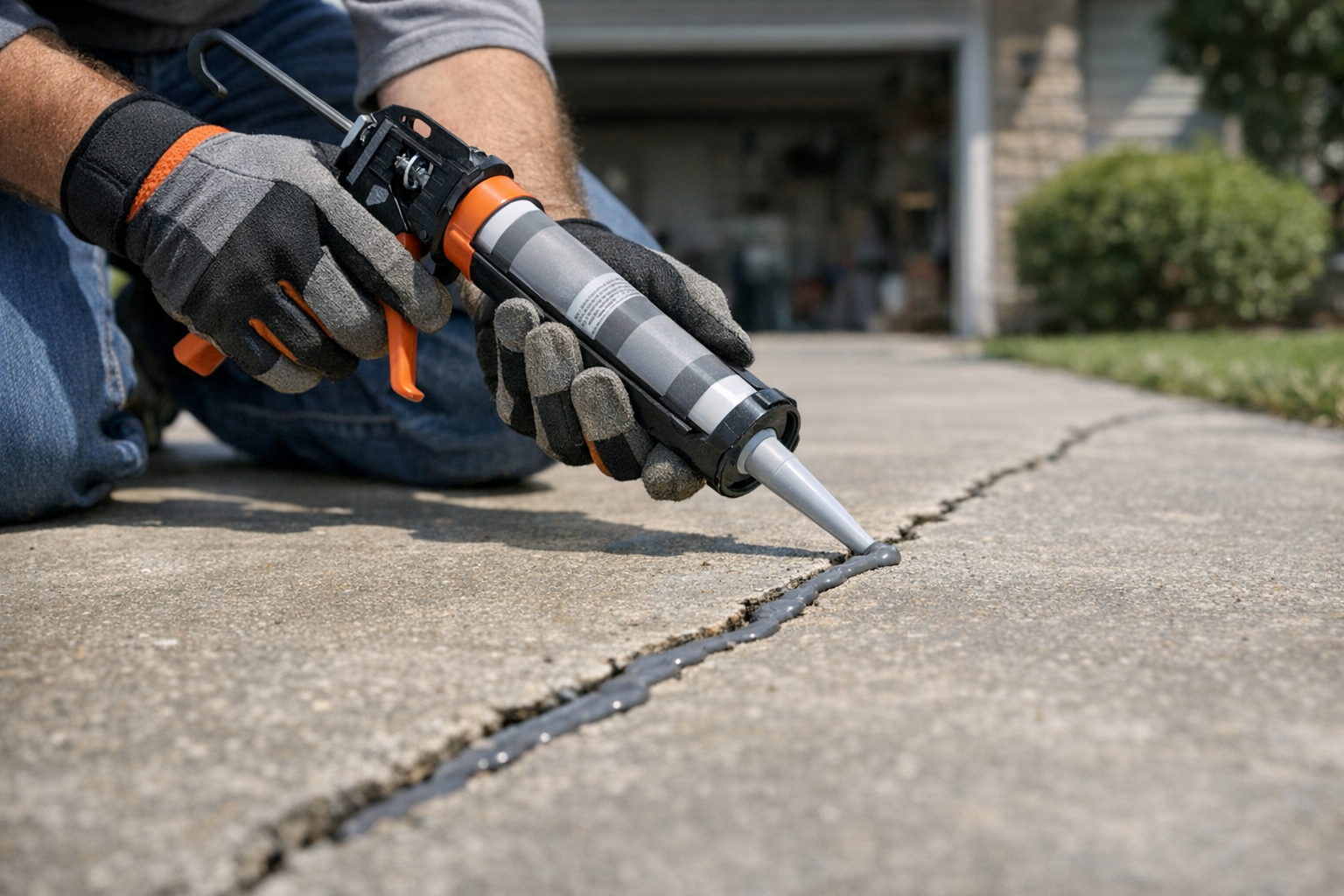 How to Repair Cracks in a Concrete Driveway (DIY Guide)